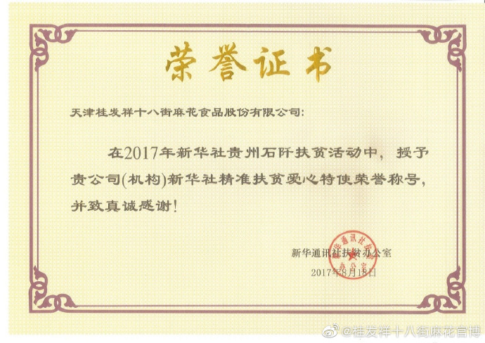 星空（中国）官方股份公司荣获天津市扶贫协作和支援合作工作先进集体